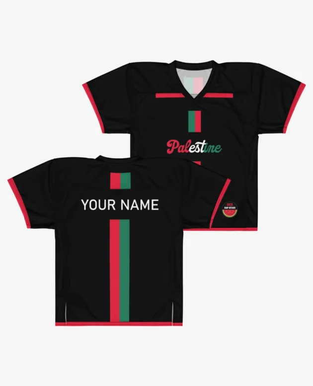 Stand with Gaza All-Over Print American Football Jersey