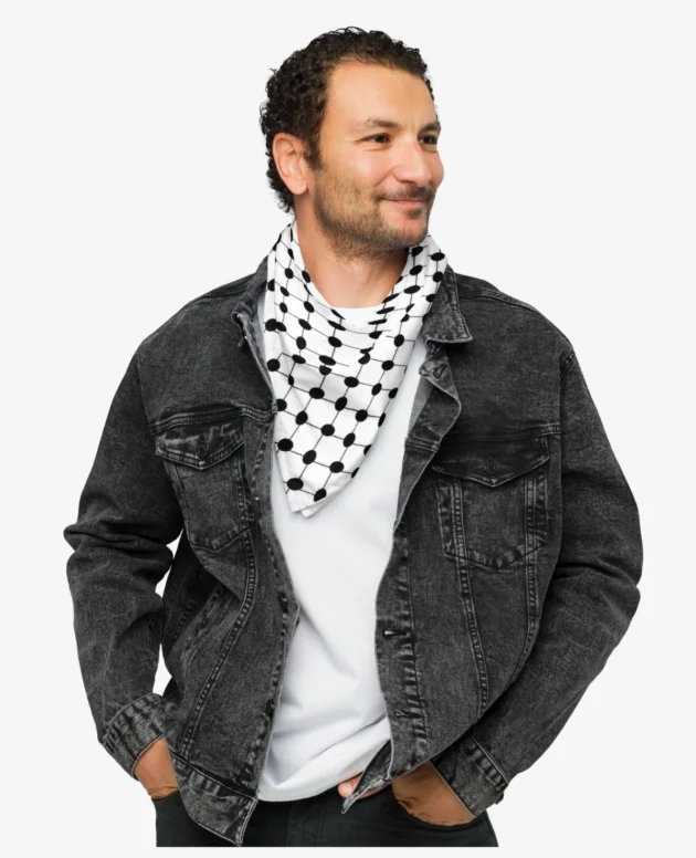 Stand with Gaza All-Over Print Bandana – Minimal Scarf Edition