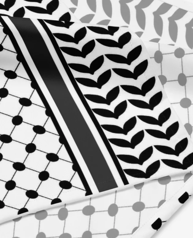 Stand with Gaza All-Over Print Bandana – Minimal Scarf Edition