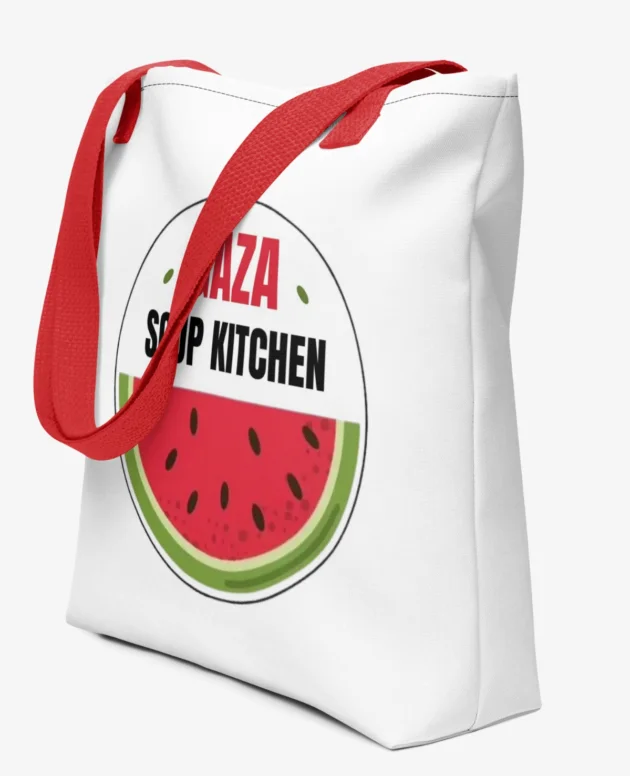 Stand with Gaza All-Over Print Tote Bag – Minimal Everyday Carry